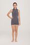 Junior Jumpsuit Sleeveless Shorts Semi-Covered Lycra Swimming Swimsuit Fleck 5910 Anthracite Remsa Swimsuit - 4