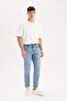 90's Slim Fit Skinny Leg Jeans Washable Trousers E1614Ax24Au - 2