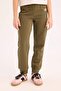 Girls' Elastic Waist and Hem Printed Jogger Pants D7011A824WN - 3