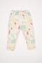 Baby Girl Safari Printed Long Sleeve 2-Piece Pajamas Set D8289A5Ns - 2