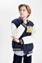 School Waterproof College Collar Bomber Coat for Boys C5984A824Au - 6