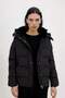 Waterproof Puffer Inflatable Coat Hooded Zipper Snap Closure Covered Pockets C9523Ax24Wn - 3