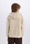 Boy's 2-Piece Set Hooded Printed Thick Sweatshirt Elastic Waist Sweatpants E1931A824Cw - 6