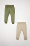Baby Boy Elastic Waist Leg 2-Piece Sweatpants A7460A524Wn - 5