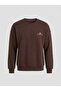 Men's Oversized Cotton Pack Crew Neck Embroidered Three Yarns Sh Brushed Inside Sweatshirt