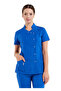 Luxe Flex Cobalt Blue Lycra Thin Stretch Fabric Doctor Uniform and Nurse Uniform Set - 2