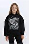 Girl's 2-Piece Set Hooded Printed Sweatshirt Elastic Waist Jogger Bottom D2219A824Wn - 4