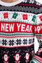 Standard Fit New Year's Themed Crew Neck Sweater D5489Ax24Wn - 5