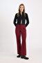 بنطلون واسع الساق واسع وفضفاض بخصر مرتفع ومقاس قياسي E1043ax24wn - 4