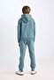 Boy's 2-Piece Set Hooded Printed Sweatshirt Elastic Waist Sweatpants D3561A824Wn - 6