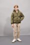 Boy's Water Repellent Hooded Zippered Snap Closure Pocketed Coat C5474A824Wn - 2