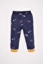 Baby Boy Pajamas Set Star Pattern Combed Cotton Long Sleeve Top with Elastic Waist Long Bottom D3554A524Wn - 2