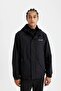 Windproof Regular Fit Zippered Hooded Raincoat C6047Ax24Au - 3