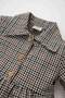 Baby Girl School Button Checked Long Sleeve Flannel Dress D2859A524Au - 2