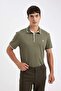 New Regular Fit Polo Neck Short Sleeve Pique T-Shirt D5993Ax24Sm