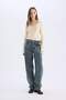 Coool Slim Fit Slim Fit Polo Collar Crop Knitwear Sweater X4929Az24Au - 2