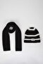 Boy's Label Printed 2-Piece Knitwear Scarf C8523Ax24Wn