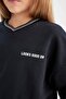 2-Piece Set Printed Sweatshirt Elastic Waist Sweatpants Girls D4054A824Wn - 5