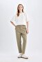 Paperbag High Waist Ankle Length Jean Pants 25K 801005153