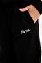 Girl's Printed Black Jogger Sweatpants with Elastic Waist and Pockets D0732A824Au - 5