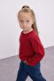 Baby Girl Red Crew Neck Basic Plain Knitwear Sweater X8187A224Au - 2