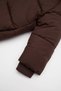 Baby Boy Waterproof Snap Detail Hooded Ribbed Sleeve Zippered Puffer Coat C3460A524Wn - 3