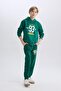 Boy's Printed Jogger Sweatpants with Elastic Waist and Pockets 3142277 - 3