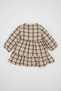 Baby Girl Buttoned Long Sleeve Skirt Tip Flounces Dress D5635A524Wn - 4