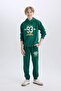 Boy's Printed Jogger Sweatpants with Elastic Waist and Pockets 3142277