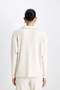 Relax Fit Polo Neck Casual Ribbed Camisole Long Sleeve T-Shirt 3163699 - 6