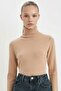 Soft-Textured Turtleneck Basic Knitwear Sweater H1651Az24Wn