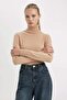 Soft-Textured Turtleneck Basic Knitwear Sweater H1651Az24Wn - 3
