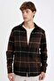 Regular Fit Checked Lumberjack Flannel Long Sleeve Shirt S9275Az24Au