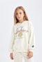 Girls Nba Los Angeles Lakers Oversize Wide Fit Crew Neck Sweatshirt C9506A824Au