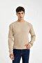 Relax Fit Crew Neck Collar Combed Cotton Knitwear Sweater D3290Ax24Au - 3