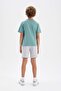 Boy's Printed Short Sleeve T-Shirt Shorts 2 Piece Set D1158A824Hs - 6