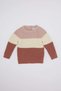 Color Block Crew Neck Knitwear Sweater Baby Girl C8292A524Wn