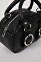 Women's Long Strap Buckle Detail Faux Leather Shoulder Bag D5426Axns - 3