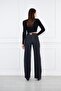 Wide Leg Lycra Trousers - 5