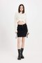 Fashion Fit Cargo Pocket Jean Mini Skirt D4421Ax24Au