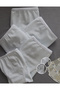 Girl's Heart Woven Rubber Cotton Fabric Briefs Panties 5 Pack (5 Pieces White) - 4