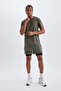 Fit Slim Fit Slim Fit Zippered Phone Pocket Leggings Shorts Z2147Az24Au - 3