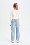 Girl's Mom Fit Ripped Detailed Skinny Jeans Trousers with Pockets C8532A824Au - 5