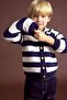 Striped Letter Embroidered Buttoned Knitwear Cardigan Baby Boy C8857A524Au