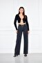Wide Leg Lycra Trousers