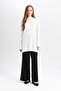Relax Fit Knitwear Trousers with Elastic Waist Basic Wide Leg Y1325Az24Au - 3