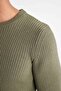 Standard Fit Regular Cut Crew Neck Textured Knitwear Sweater C9618Ax24Au - 5