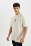 100% Cotton Relax Fit Crew Neck Printed Short Sleeve T-Shirt D2588Ax24Au - 4