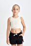 Crew Neck Athlete Girls' T-Shirt C9604A824Hs - 3