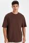100% Cotton Relax Fit Crew Neck Short Sleeve Basic Plain T-Shirt D2531Ax24Au